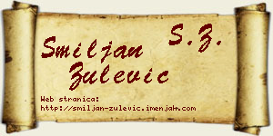 Smiljan Zulević vizit kartica